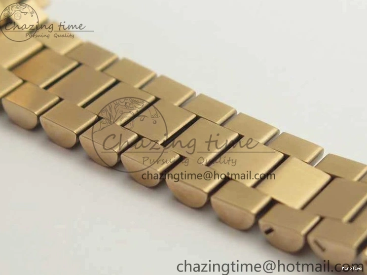 MiroTime 0412 DateJust 28mm RG BP Maker Best Edition Brown Diam Dial Fluted Bezel On RG Bracelet ETA TopPick 3441